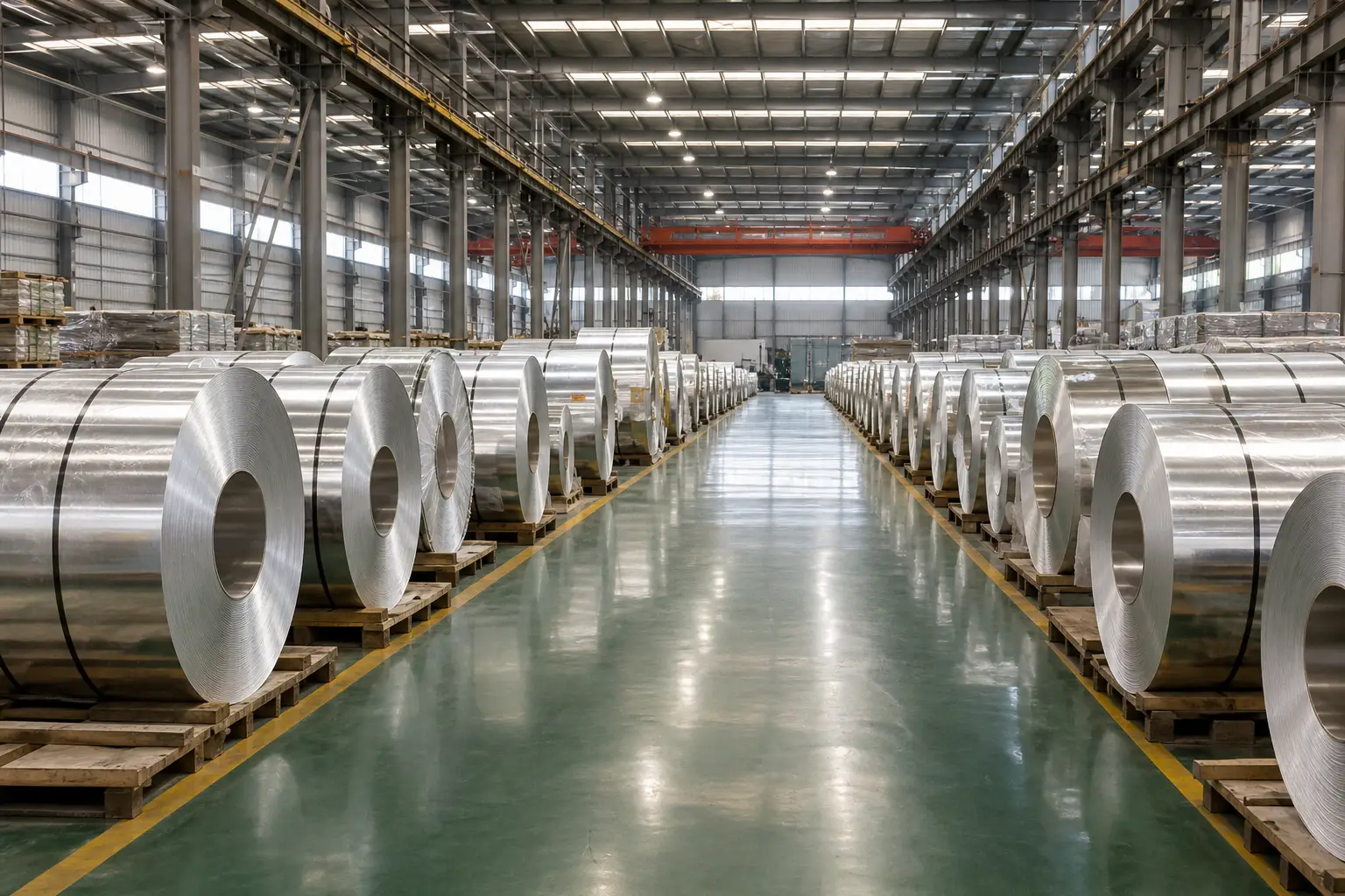 Aluminium foil rolls ready for export from Turkey