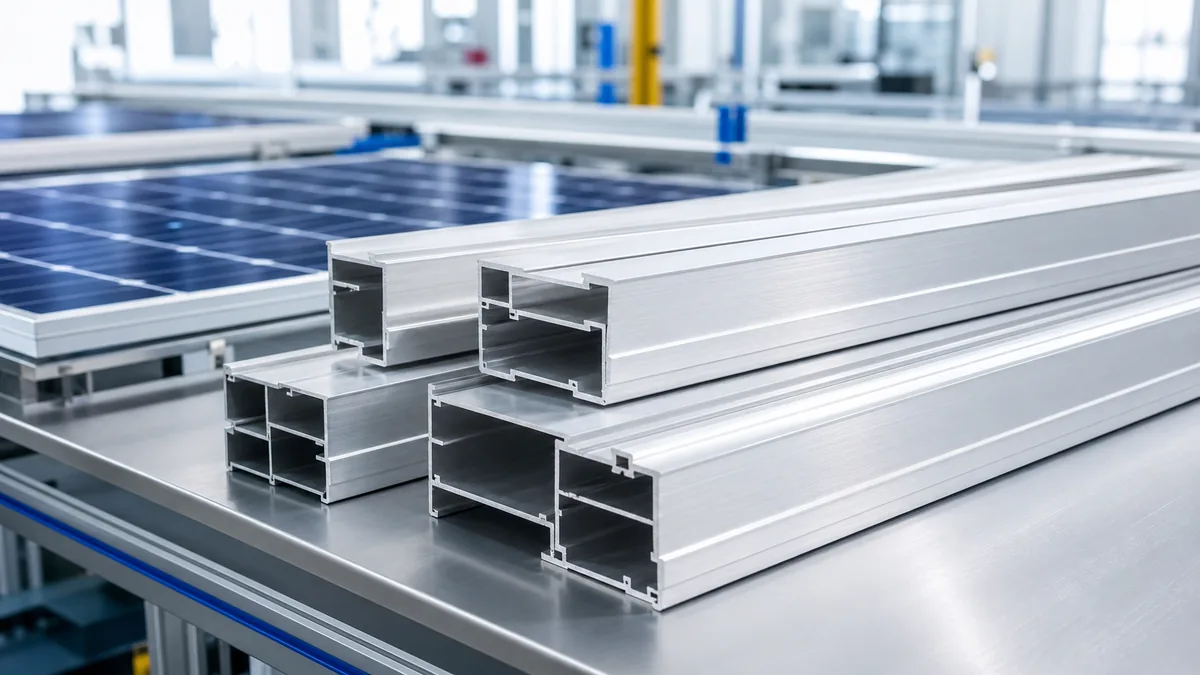 PV module frame aluminium profile set for solar panel frame RFQs
