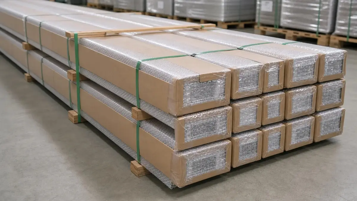 Solar aluminium profile export packing and long profile bundle review