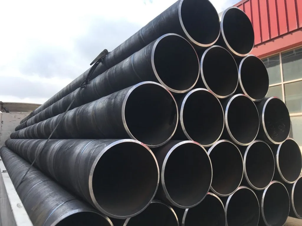 Large diameter HSAW spiral welded steel pipes